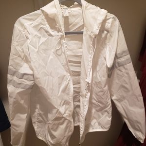 White Windbreaker